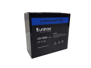 Uniross 12.8V 20Ah (256Wh) LiFEPO4 battery | UR-BAT-LiFePO4-12-20
