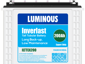 Luminous - Inverlast, 12V - 200Ah Tubular Battery