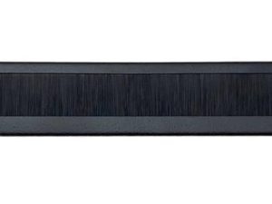 Acconet Brush Panel, 1U, Black, 19"