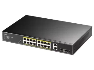 Cudy 16 Port Gigabit, PoE 180W, 2SFP Switch | GS1018PS2