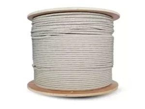 Essential CAT5e Indoor Ethernet Cable 500m Grey Solid Copper UTP Roll | CAT5-500-GEN-SC