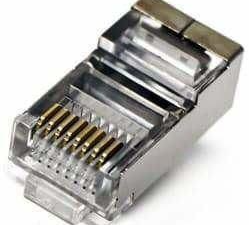 Acconet CAT6 RJ45 Connectors, Shielded, Stranded/Solid Core, 50 Pack