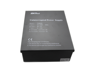 ZKTeco - Power Supply with Battery Leads, 12V 7Ah battery not included