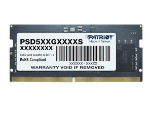 Patriot Signature Line 16GB 5600MHz DDR5 SODIMM Notebook Memory