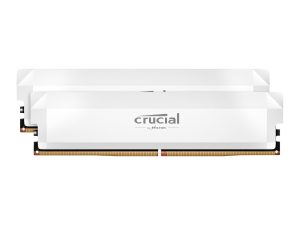 Crucial Pro DDR5-6000 64GB Overclocking Memory Kit - White